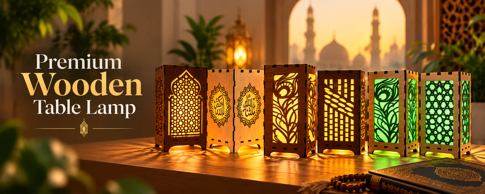 Premium Wooden Table Lamps